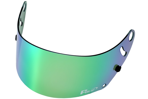 Fm-v Plus mirror coating visor GREEN LIGHT SMOKE for GP6 SK6