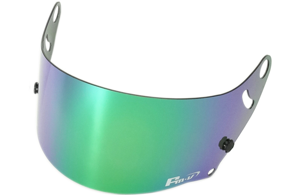 Fm-v Plus mirror coating visor GREEN LIGHT SMOKE CK-6S