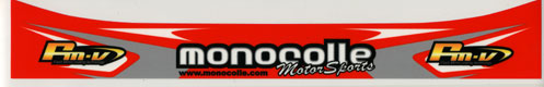 monocolle visor sticker m004 RED
