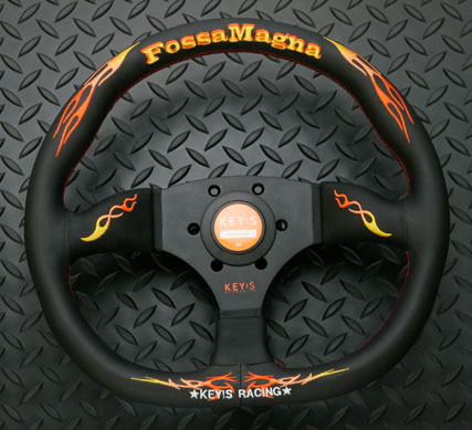 KEY!S Racing Steering Wheels D-SHAPE TYPE 345*320mm Fossa Magna - Click Image to Close