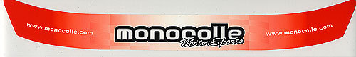 monocolle visor sticker m001 RED