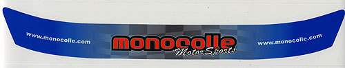 monocolle visor sticker m002 BLUE
