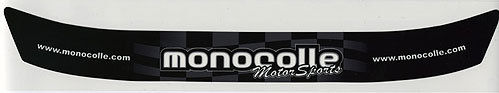 monocolle visor sticker m003 BLACK