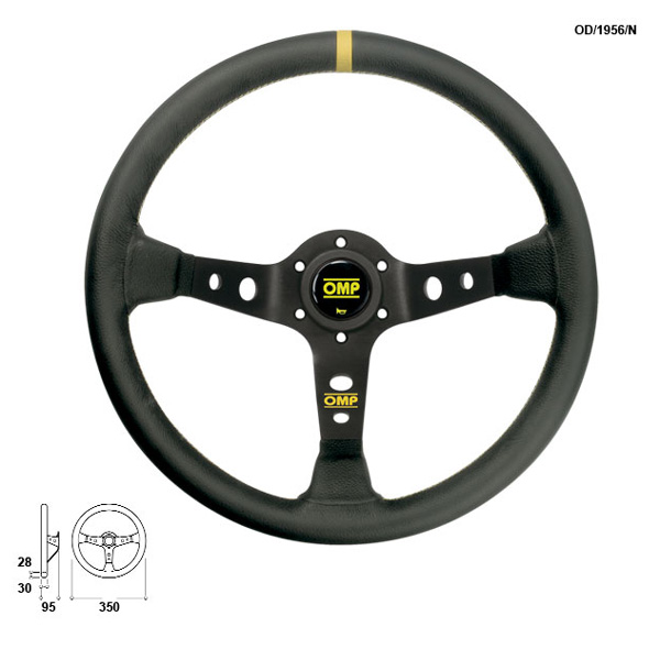 OMP RACING STEERING WHEELS CORSICA OD/1956/N smooth leather - Click Image to Close