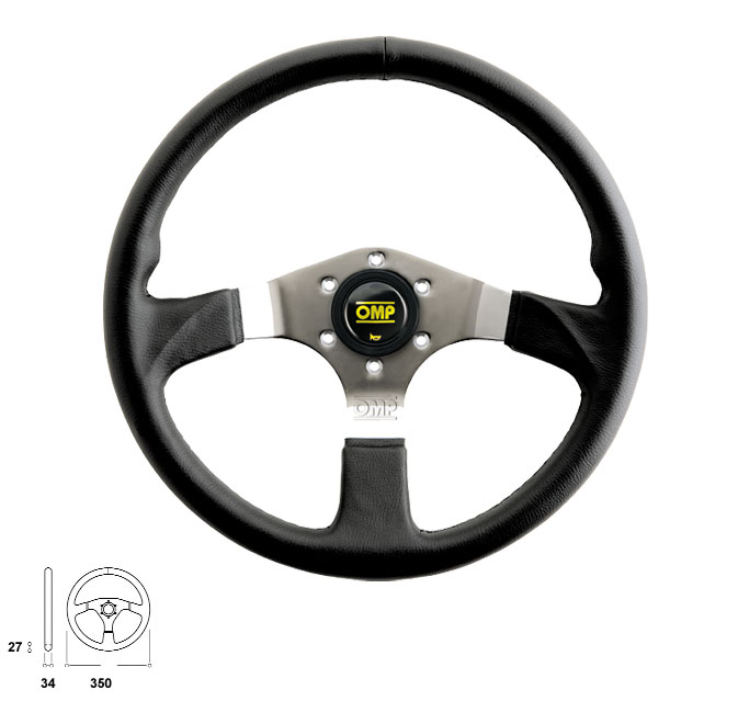 OMP STEERING WHEELS ASSO LEATHER FIAT OD/2019/LN - Click Image to Close