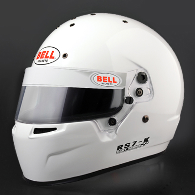 BELL HELMET RS7-K SIZE XL RACING KART WHITE