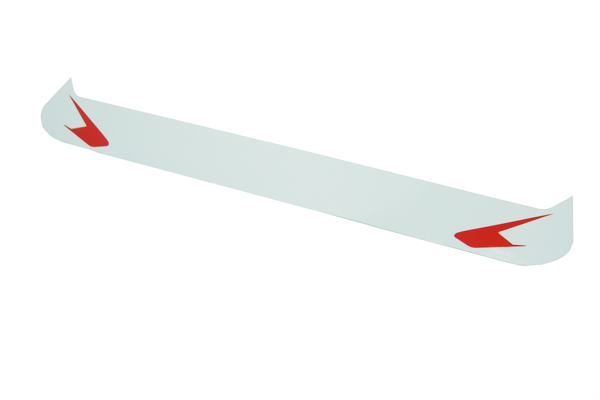 monocolle visor sticker HORN BASIC White/Red for stilo - Click Image to Close