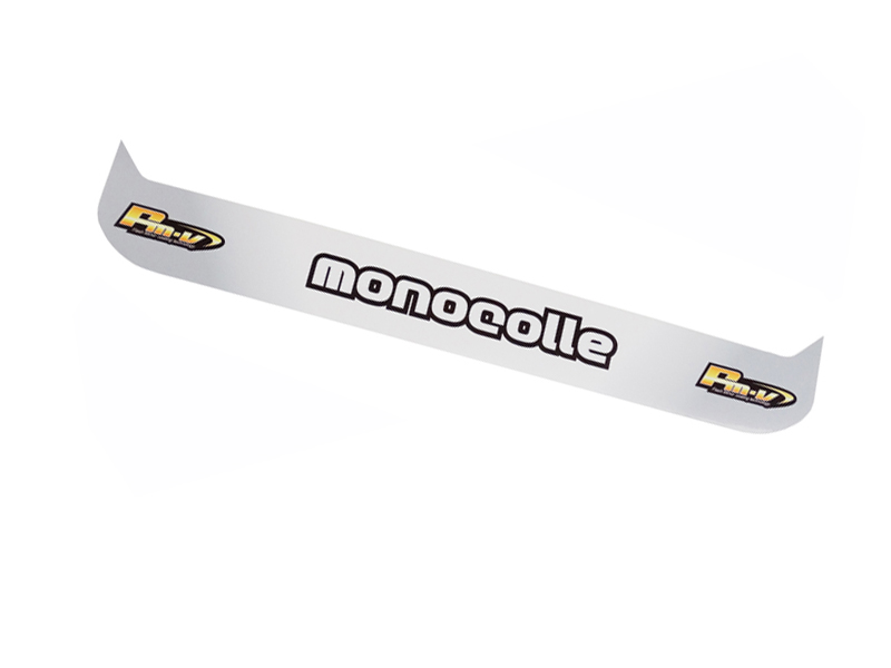 monocolle visor sticker HORN GRADATION Fm-v White/Grey for stilo