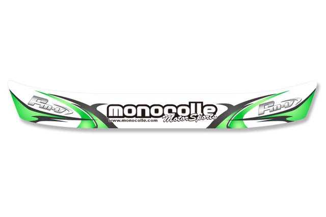 monocolle visor sticker SLASH GREEN for arai GP6/GP5