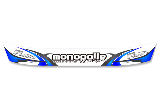 monocolle visor sticker SLASH BLUE for arai GP6/GP5