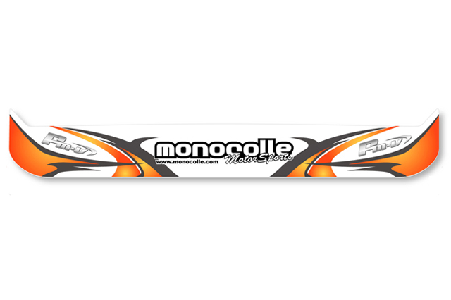 monocolle visor sticker SLASH ORANGE for stilo st5
