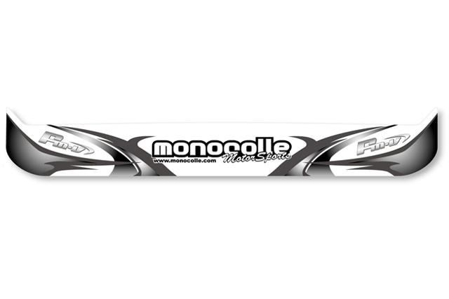 monocolle visor sticker SLASH BLACK for stilo st5
