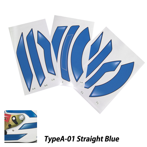 monocolle Original Sticker TYPE-A Blue02 For Stilo Helmet ST5CMR
