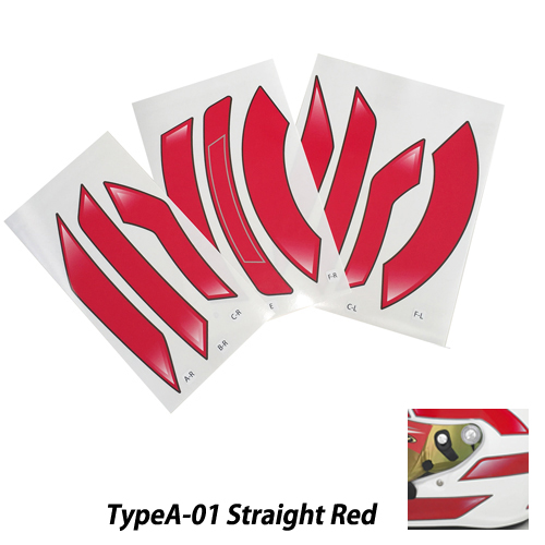 monocolle Original Sticker TYPE-A Red02 For Stilo Helmet ST5 CMR
