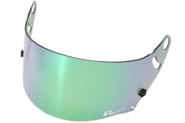 Fm-v Plus mirror coating visor GREEN LIGHT SMOKE for GP5W