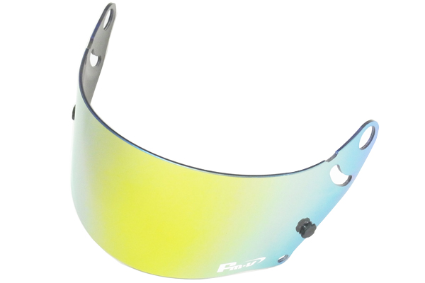 Fm-v Plus mirror coating visor GOLD/GREEN LIGHT SMOKE GP5W